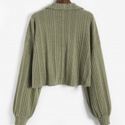 Marled Loose Polo Knitwear